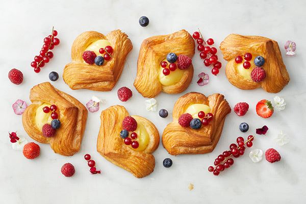 danish pastries baked with Valio butter